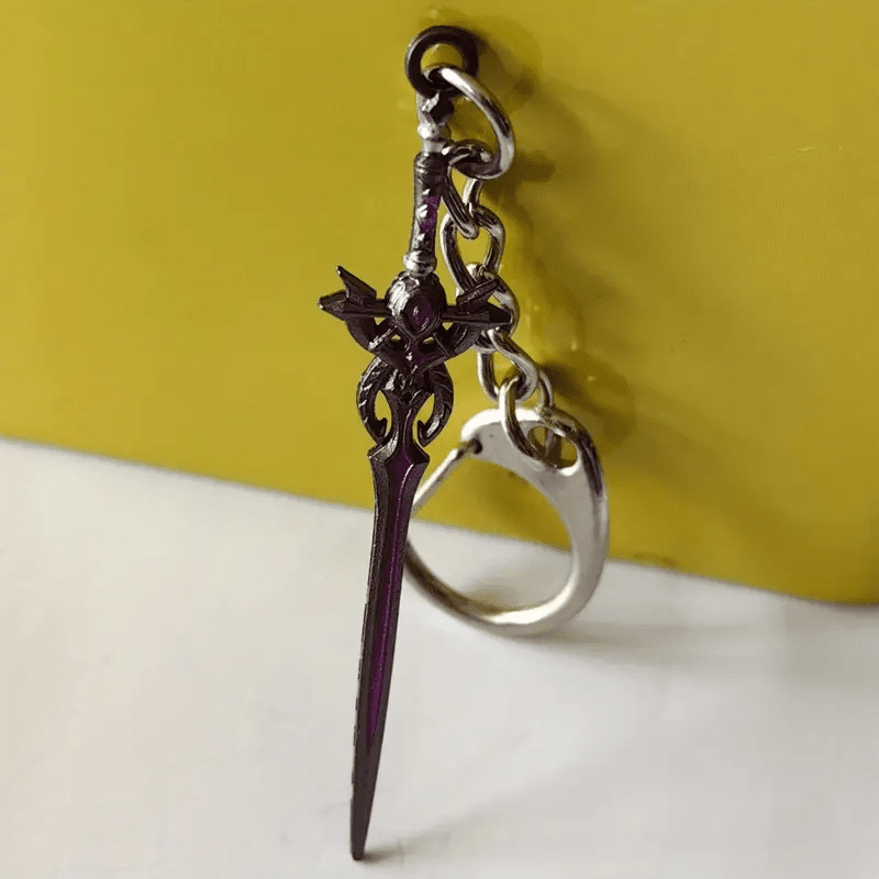 NIGHTSHADE - Genshin Impact Anime Keychain | Game Xiao Cosplay Alloy Weapon Keychain for Men & Boy