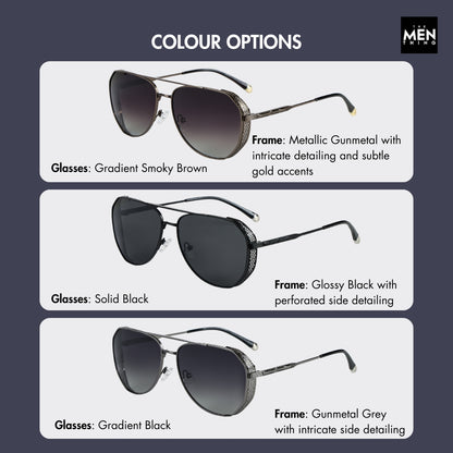 2181 Prestige Luxe -  Aviator  Style - HD Polarised Sunglasses for Men - UV400 Protection, Stainless Steel Frame