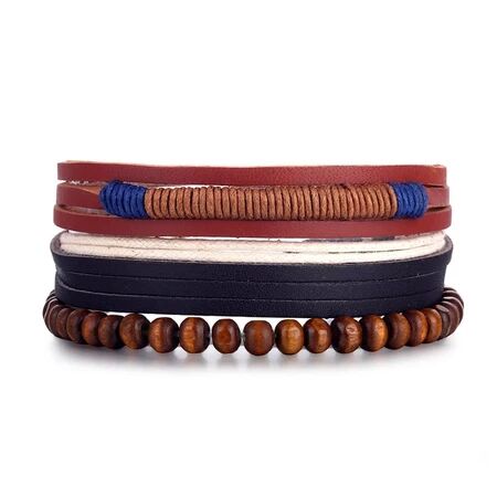 ZENITH BAND - Genuine Braided Leather Bracelet Set for Men & Boys (8 inch)