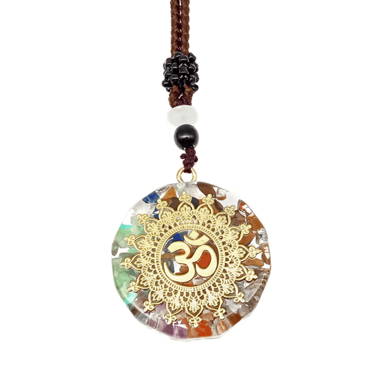 OM BLOOM  - Om Symbol necklace with 30 inch Adjustable Rope Chain for Men & Boys
