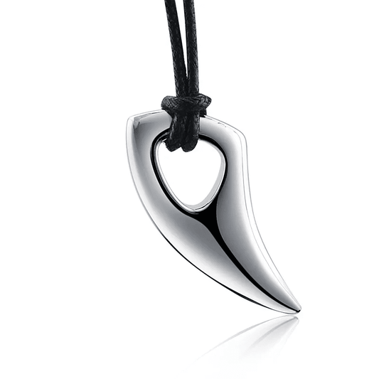THE MEN THING SPIKE EDGE - Titanium Steel Pendant with Adjustable Rope Chain for Men & Boys