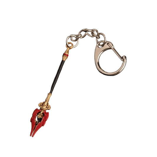 STAFF OF HOMA - Genshin Impact Anime Keychain | Game Xiao Cosplay Alloy Weapon Keychain for Men & Boy