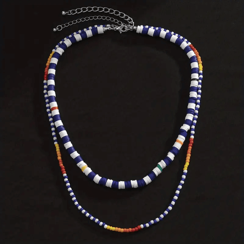 Amazon.com: Women's Beaded Necklace Multi Layered Chunky Collar Necklace -  Italian Murano Glass Beads Charms Layered Necklace - Gorgeous Layered  Beaded Necklace with Multi Charms - Multi Strand Lariat Necklace : Handmade  Products