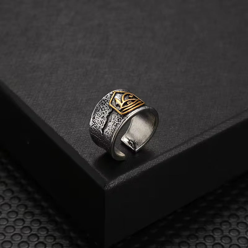 HORUS EYE OF GOD - Copper Adjustable Ring for Men and Boys