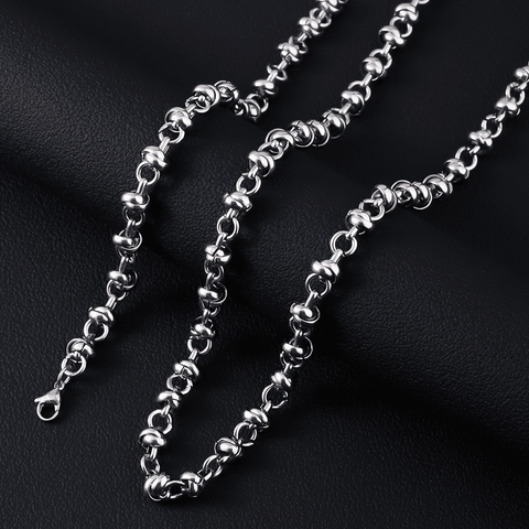 ELARION - 8mm Chain Pure Stainless Steel 23inch for Men & Boys