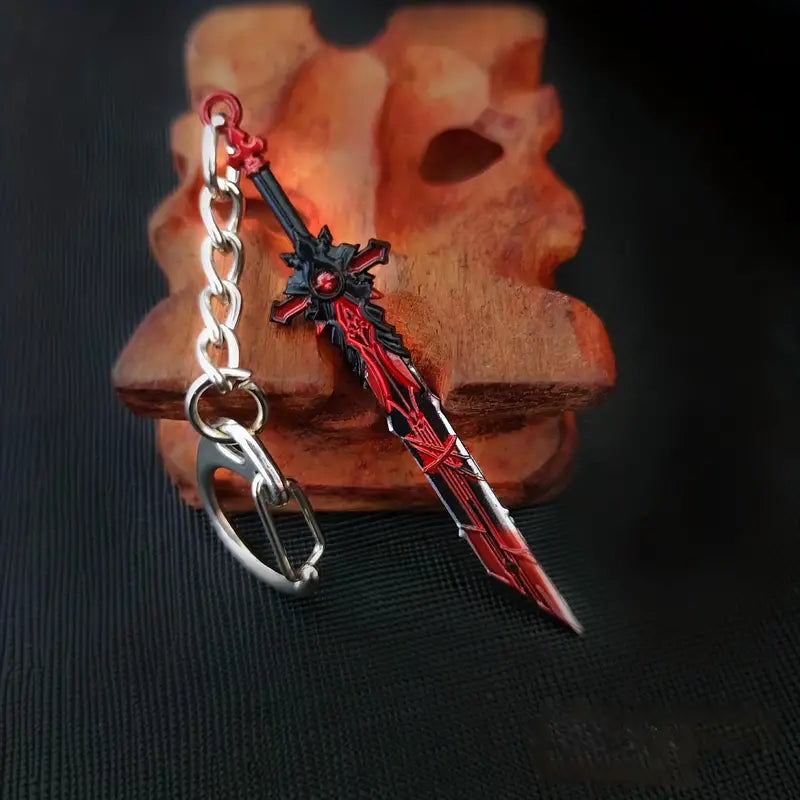 PERIPHERAL SWORD - Genshin Impact Anime Keychain | Game Xiao Cosplay Alloy Weapon Keychain for Men & Boy