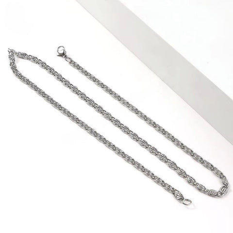 SCULPT LOOP - 5mm Chain Pure Stainless Steel 23inch for Men & Boys