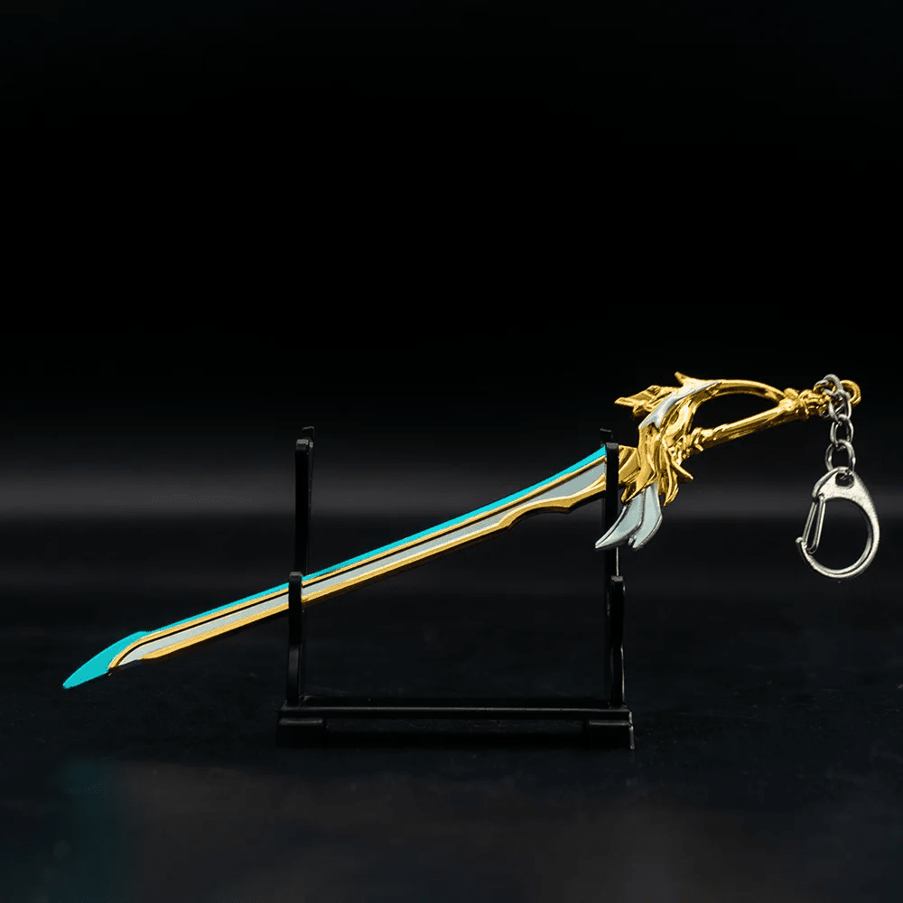 AETHERBLADE - Genshin Impact Anime Keychain | Game Xiao Cosplay Alloy Weapon Keychain for Men & Boy