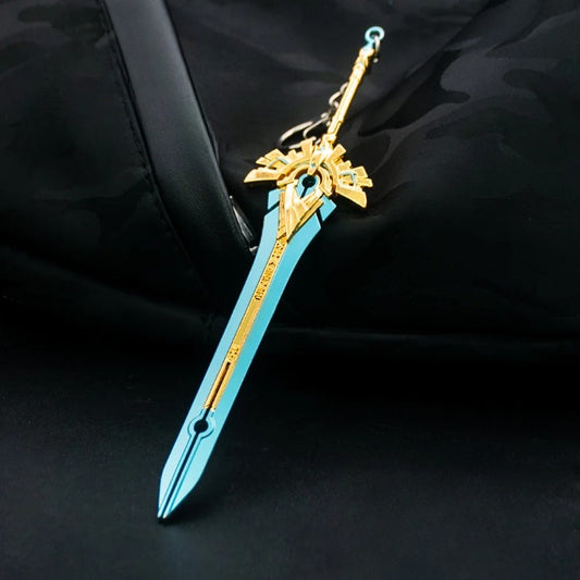 PRIDE SWORD - Genshin Impact Anime Keychain | Game Xiao Cosplay Alloy Weapon Keychain for Men & Boy