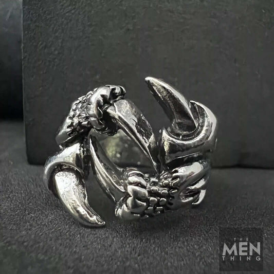 THE MEN THING Alloy Adjustable Vintage Ring for Men, American trending Style - Funky, Punk Gothic Rings for Men & Boys