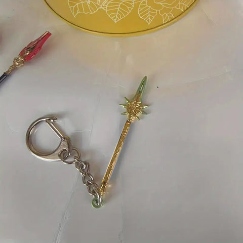 STARPOINT - Genshin Impact Anime Keychain | Game Xiao Cosplay Alloy Weapon Keychain for Men & Boy