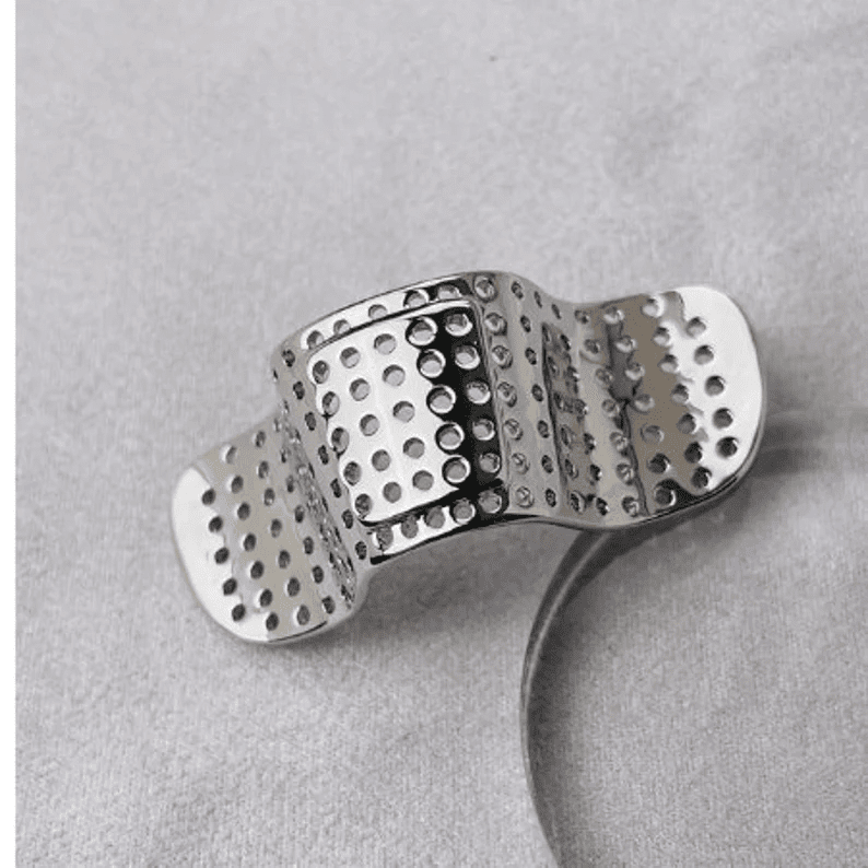 Nose Band-Aid - Silver Toned Fashion Nasal Clip Nightclub No Holes Nose Strip For Men And Boys