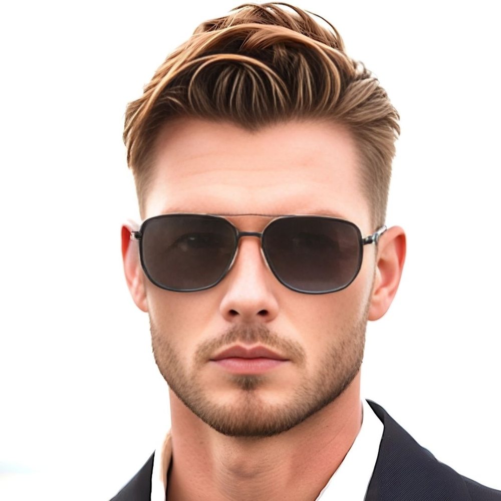 33155 - GRAPHITE LUXE - HD Polarised Sunglasses for Men - UV400 Protection, Stainless Steel Frame