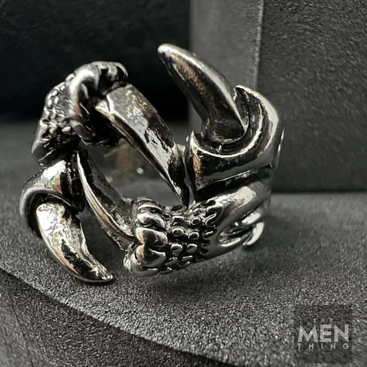 THE MEN THING Alloy Adjustable Vintage Ring for Men, American trending Style - Funky, Punk Gothic Rings for Men & Boys