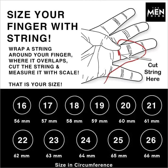 Middle Finger - Titanium Steel Ring For Men (Size 17-21- 24)