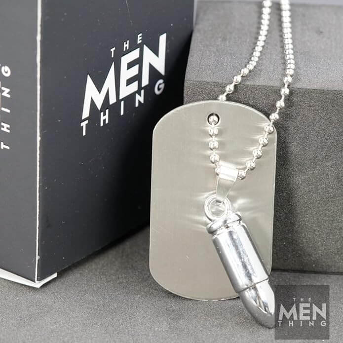 Titanium dog hot sale tag chain