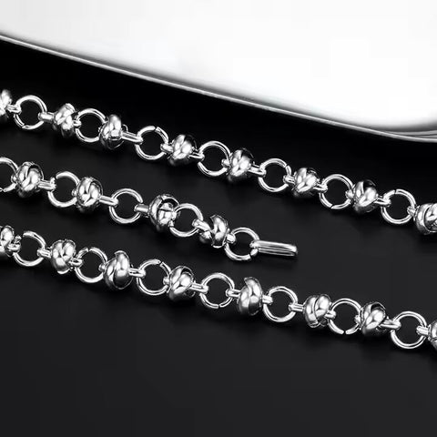 ELARION - 8mm Chain Pure Stainless Steel 23inch for Men & Boys
