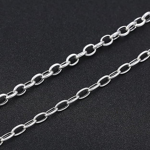 VELMORO - 9mm Chain Pure Stainless Steel 23inch for Men & Boys