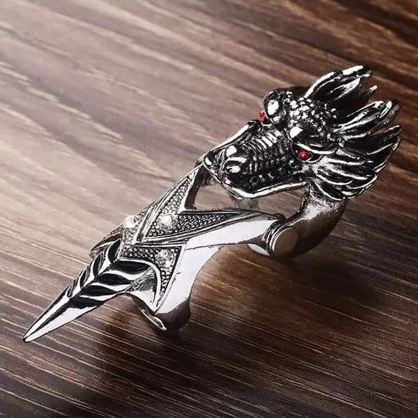 Buy Now Ring for Men Boys REDEYEGON Gothic Adjustable Knuckle Joint Full Finger Ring for Men Boys
