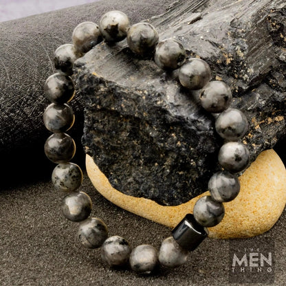 THE MEN THING Natural Beads Bracelet for Men - Become Money Magnet - Natural Volcanic Stone Colorful 7 Chakra Energy Stretch Bracelet (7inch)
