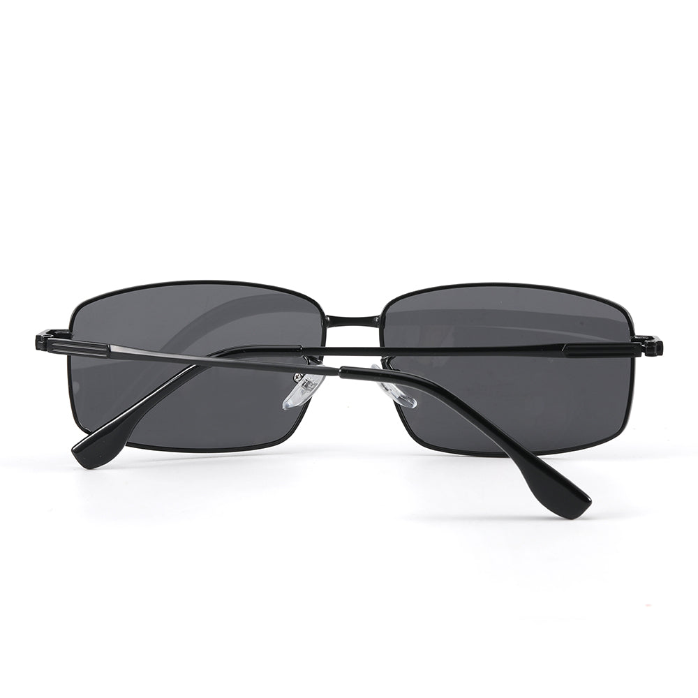 3295 - OBLIVION EDGE- HD Polarised Sunglasses for Men - UV400 Protection, Stainless Steel Frame - BLACK LENS