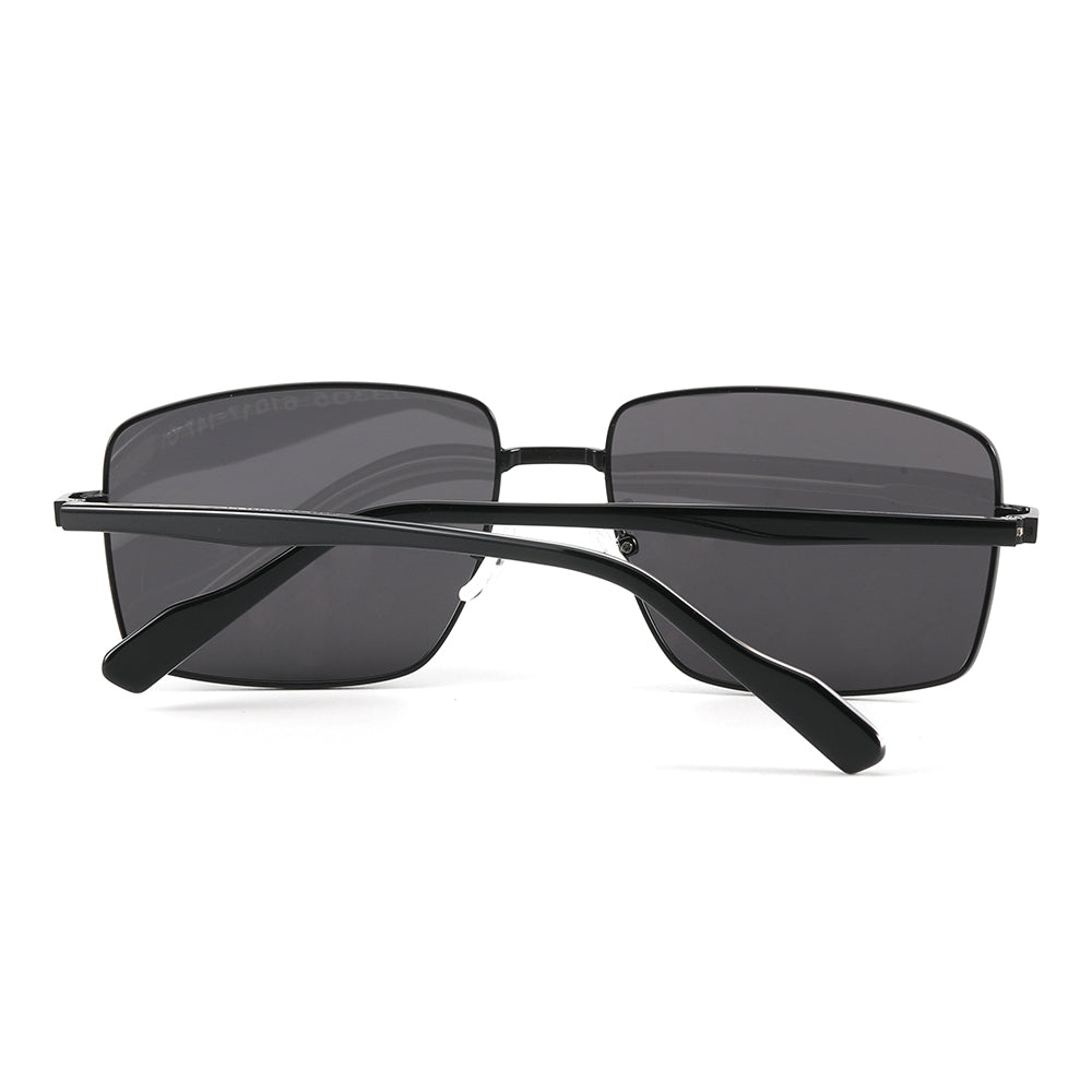 J3305 - PHANTOM SHADE - HD Polarised Sunglasses for Men - UV400 Protection, Stainless Steel Frame - Black Lenses