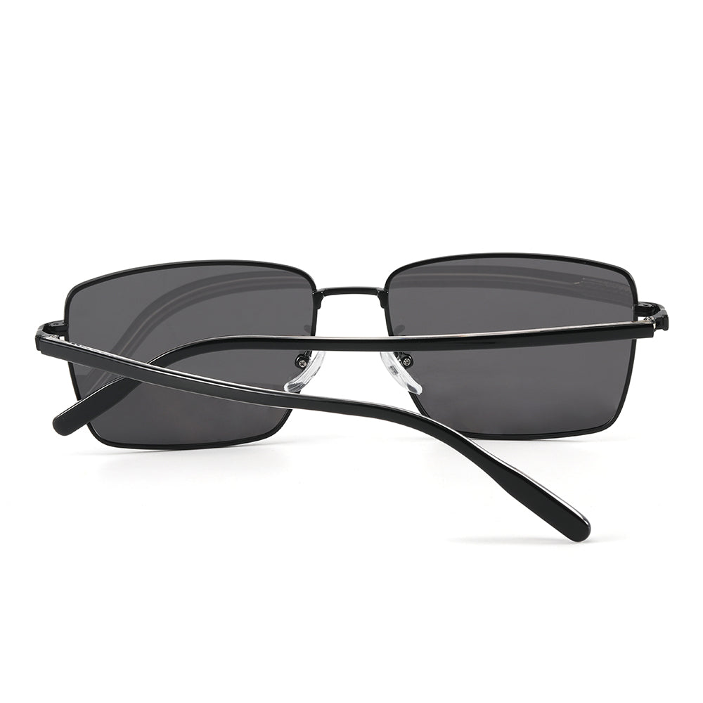 J3308 - SLEEK VANTAGE- HD Polarised Sunglasses for Men - UV400 Protection, Stainless Steel Frame - Black Lens