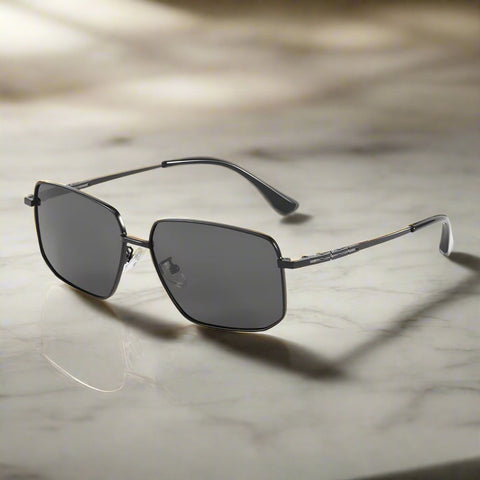 J3292 - OBLIVION SHADE - HD Polarised Sunglasses for Men - UV400 Protection, Stainless Steel Frame - Dark Tinted