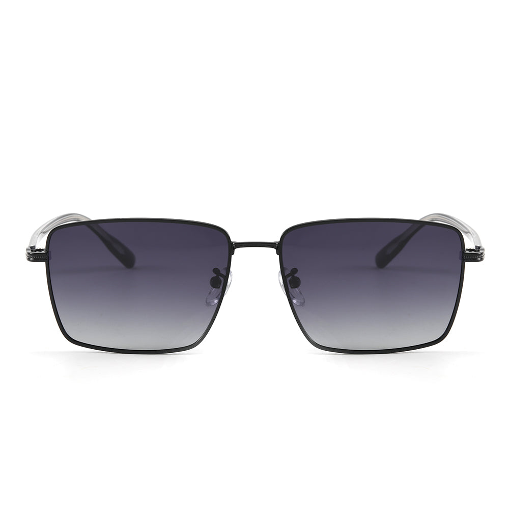 J3308 - SLEEK VANTAGE- HD Polarised Sunglasses for Men - UV400 Protection, Stainless Steel Frame - Gradient Grey Lens