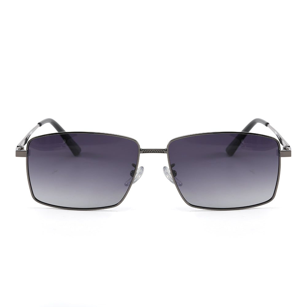 J3298 - OBSIDIAN LUXE - HD Polarised Sunglasses for Men - UV400 Protection, Stainless Steel Frame - Gradient Grey Lenses