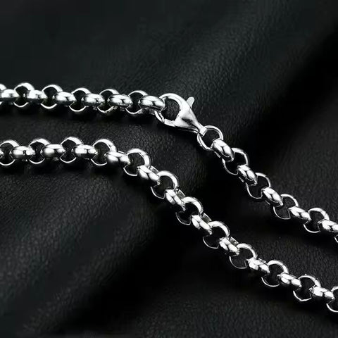 IMPERIAL KNOT - 7mm Chain Pure Stainless Steel 23inch for Men & Boys