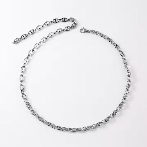 CAELION - 8mm Chain Pure Stainless Steel 23inch for Men & Boys