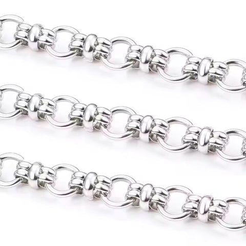 GRAVION - 11mm Chain Pure Stainless Steel 23inch for Men & Boys