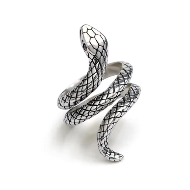 SERPENTINE Titanium Steel Ring for Men and Boys