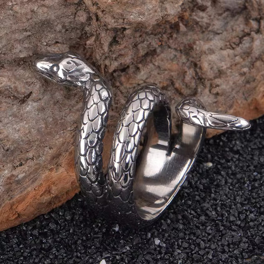 SERPENTINE Titanium Steel Ring for Men and Boys