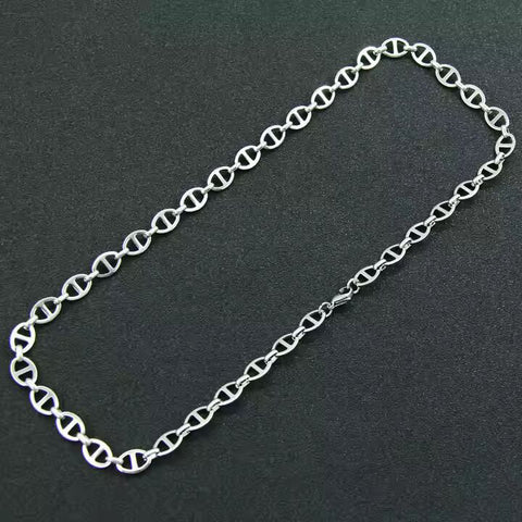 CAELION - 8mm Chain Pure Stainless Steel 23inch for Men & Boys