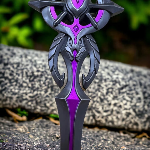 NIGHTSHADE - Genshin Impact Anime Keychain | Game Xiao Cosplay Alloy Weapon Keychain for Men & Boy