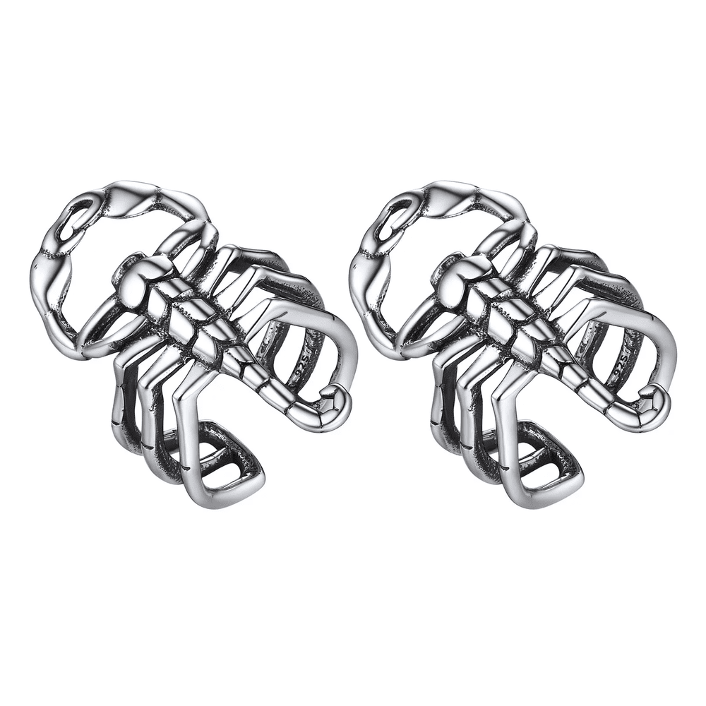 SCORPION STINGER - Non Piercing Earring – Pure Stainless Steel for Men and Boys