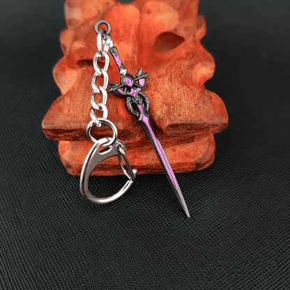 NIGHTSHADE - Genshin Impact Anime Keychain | Game Xiao Cosplay Alloy Weapon Keychain for Men & Boy