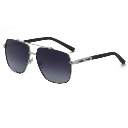 2109 SHADOW LUXE -  Double Bridge Aviator Style - HD Polarised Sunglasses for Men - UV400 Protection, Stainless Steel Frame