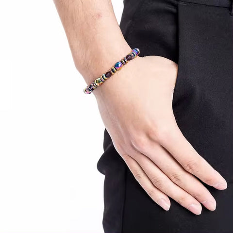 SPECTRA MULTICOLOR  - Beads Bracelet with Natural Stone - 