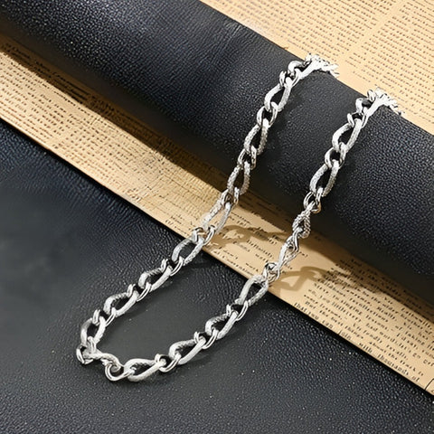 CZAR CURVE - 8mm Chain Pure Stainless Steel 23inch for Men & Boys
