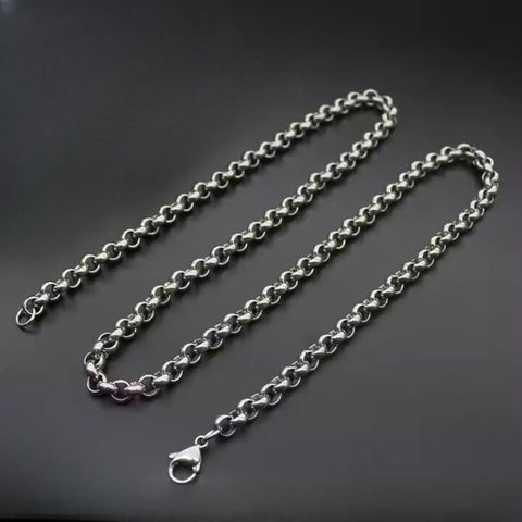 IMPERIAL KNOT - 7mm Chain Pure Stainless Steel 23inch for Men & Boys