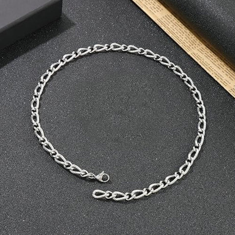 CZAR CURVE - 8mm Chain Pure Stainless Steel 23inch for Men & Boys