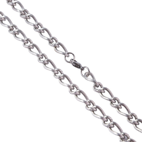 CZAR CURVE - 8mm Chain Pure Stainless Steel 23inch for Men & Boys