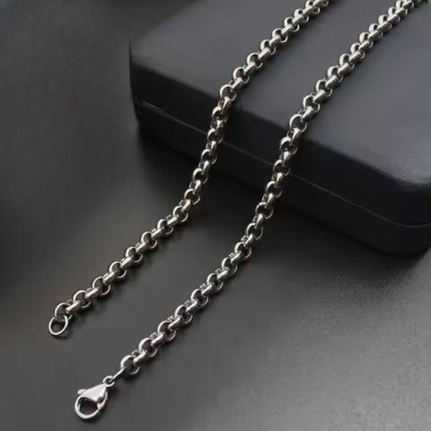 IMPERIAL KNOT - 7mm Chain Pure Stainless Steel 23inch for Men & Boys